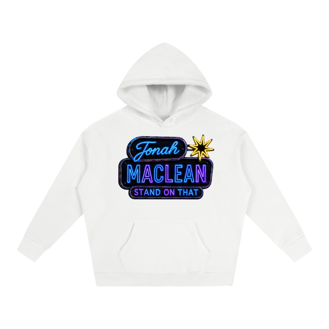 Stand On That White Hoodie