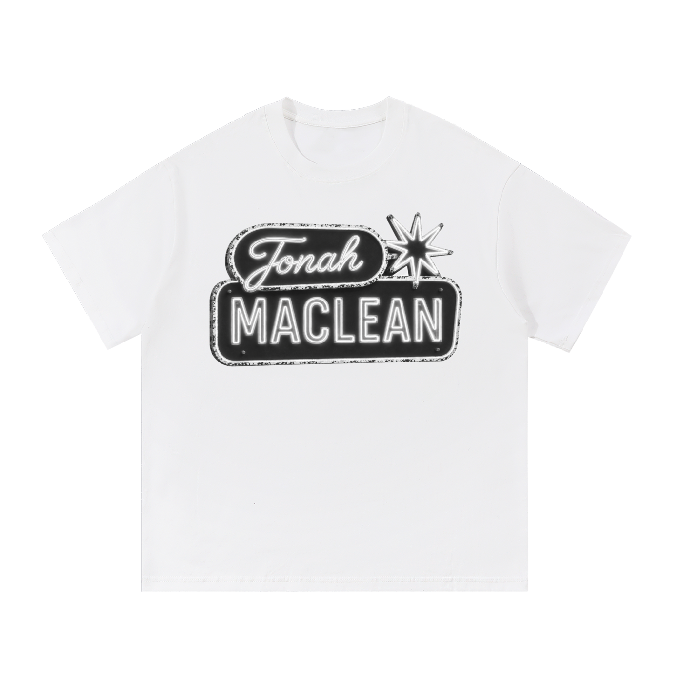 White Neon Logo